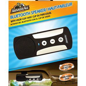 Armor All Black Handsfree Bluetooth Speakerphone With Visor Clip
